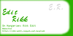 edit rikk business card